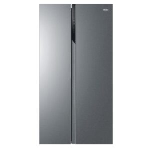 Haier - Réfrigérateur Américain - 2 Portes - Classe Énergétique E - Technologie Total No Frost Multi Air Flow - Inox - 337L + 191L (Congélateur) - 177,5 x 90,8 x 64,7 cm - Modèle HSR3918ENPG