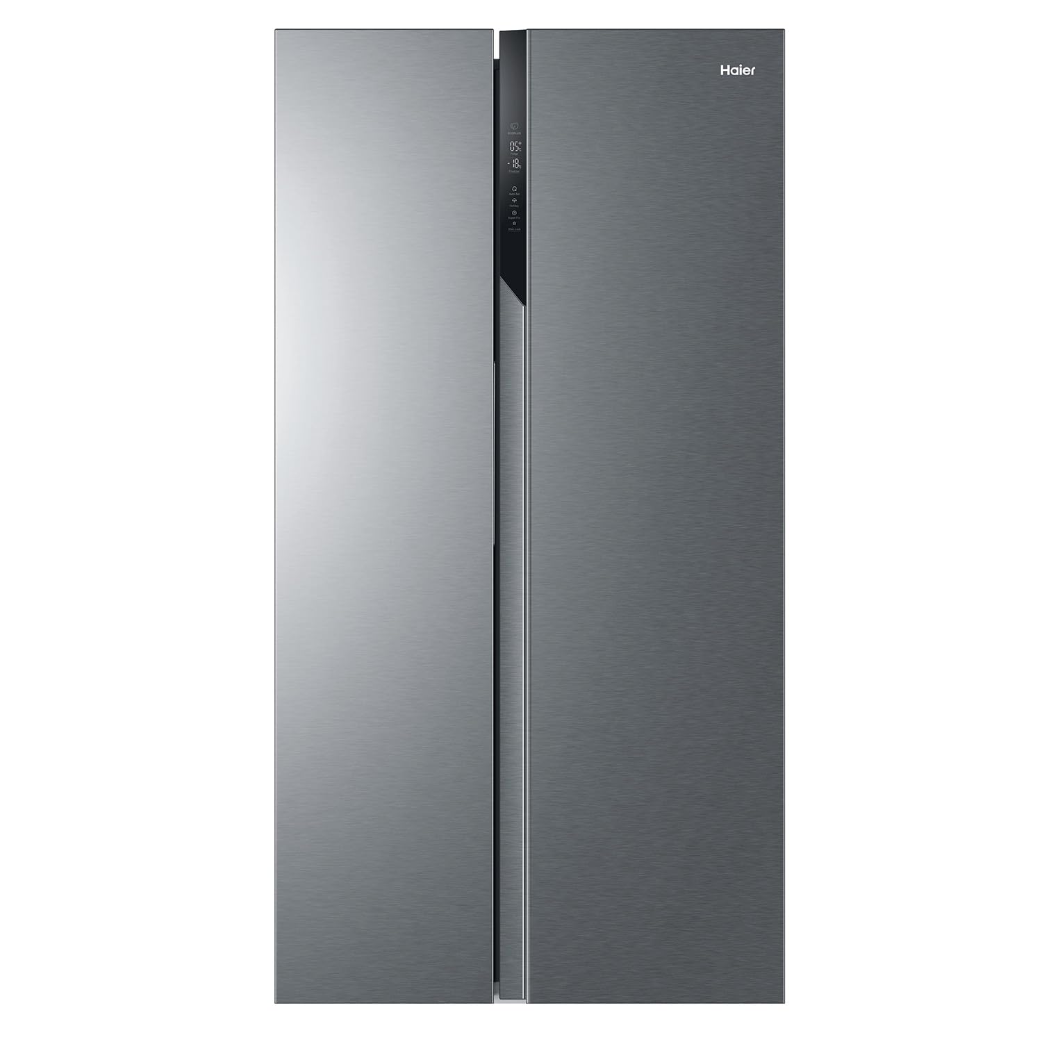 Haier - Réfrigérateur Américain - 2 Portes - Classe Énergétique E - Technologie Total No Frost Multi Air Flow - Inox - 337L + 191L (Congélateur) - 177,5 x 90,8 x 64,7 cm - Modèle HSR3918ENPG
