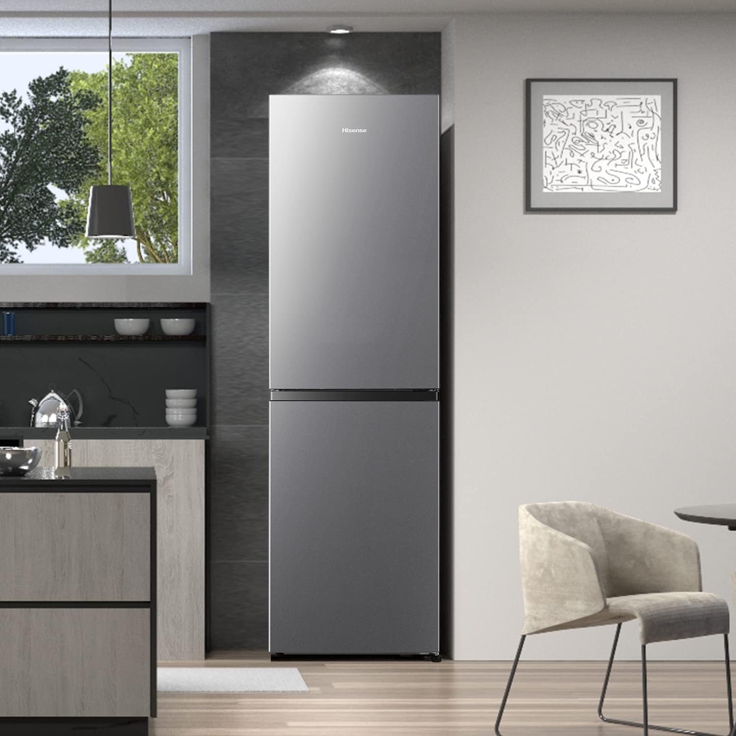 RB327N4AD2 réfrigérateur-congélateur Autoportante 256 L F Argent – Image 8