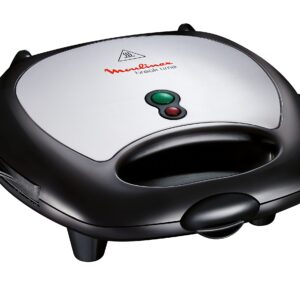 SW611812 Croque/Gaufre/Grill Noir/Argent