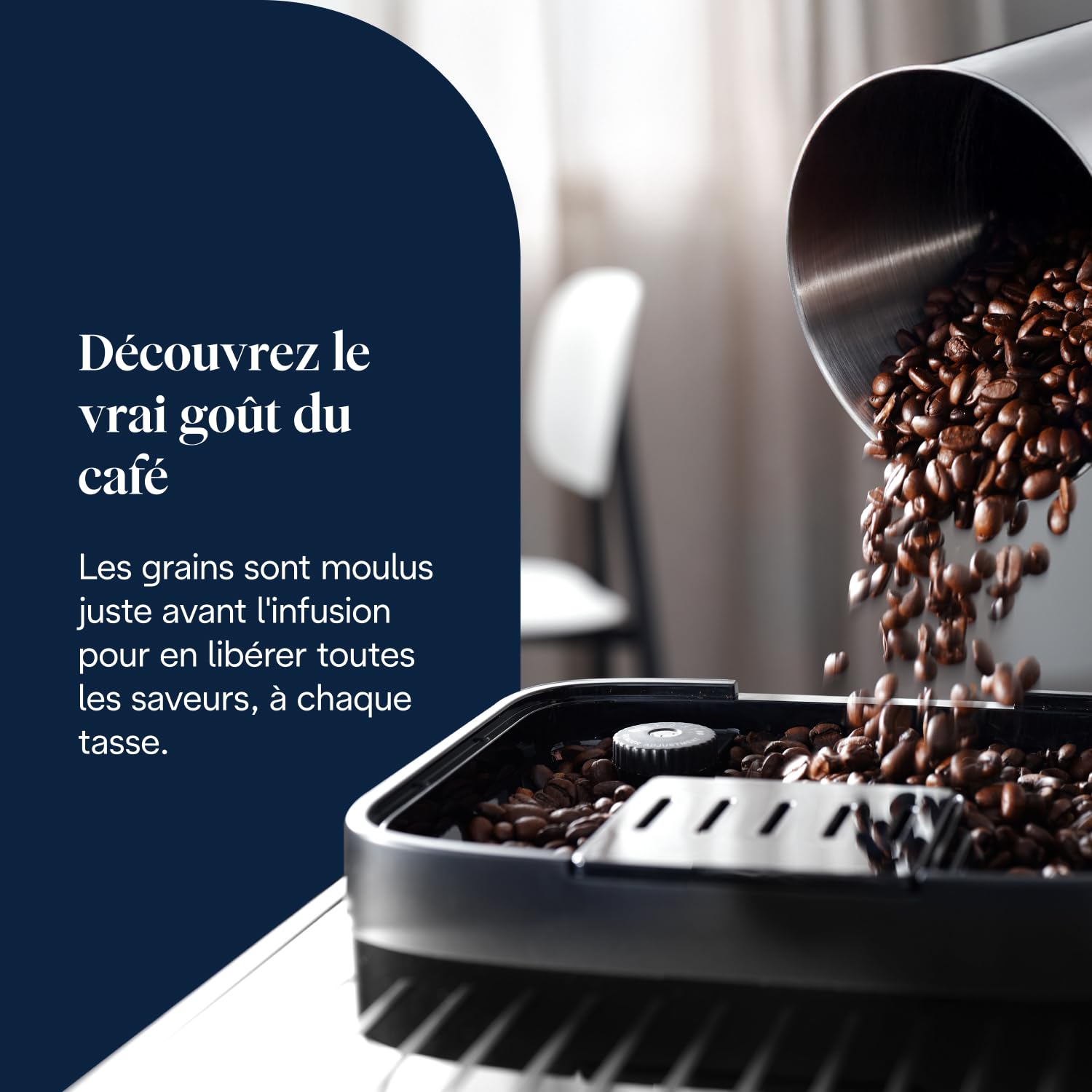 Magnifica Evo - Perfetto Machine à Café Automatique avec LatteCrema Mousseur à Lait Automatique, 7 Boissons en une Seule Touche, Commandes Soft Touch, Argent et Noir (ECAM292.81.SB) – Image 7