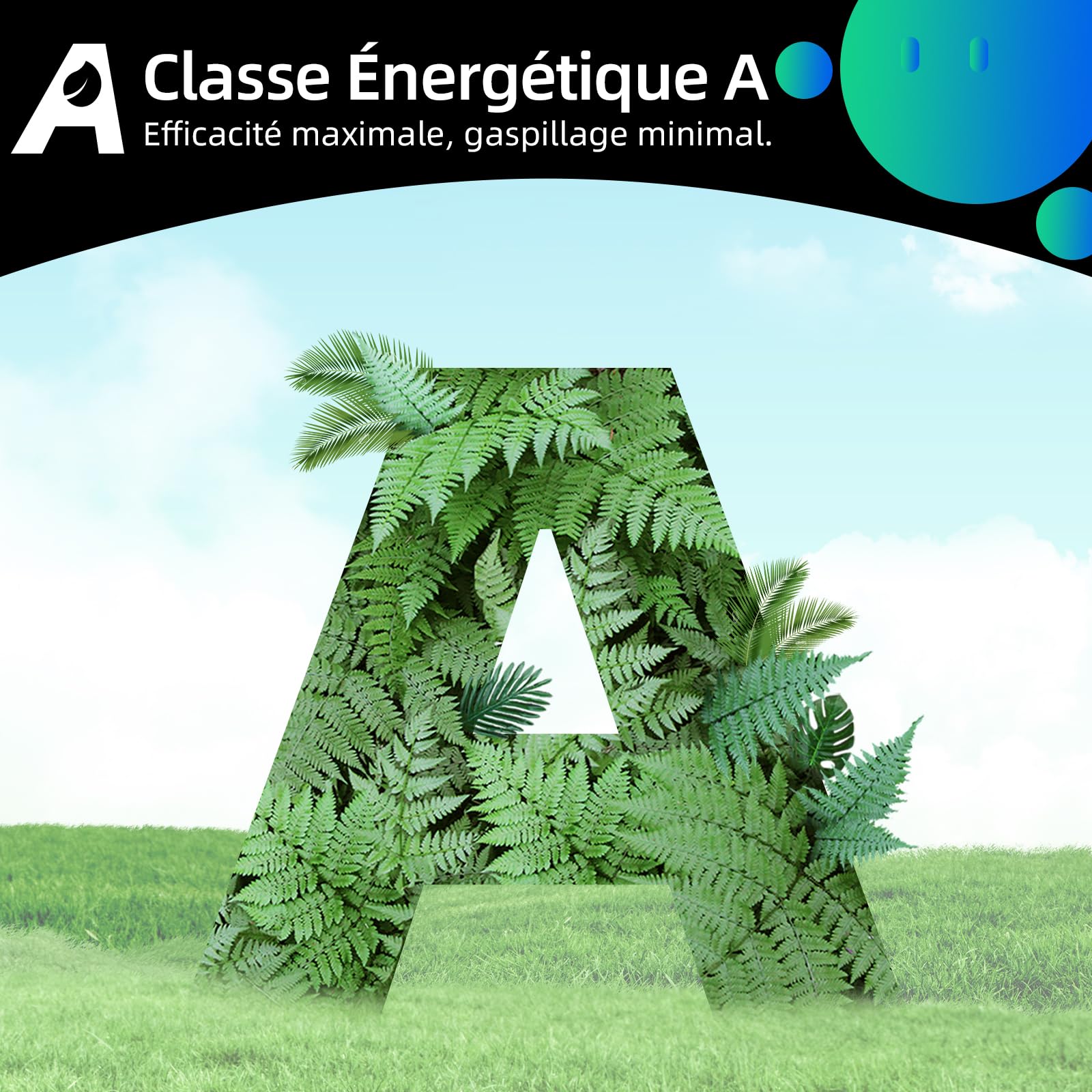 CW07123863AX Lave linge hublot - 7kg, Classe énergétique A, Moteur BLDC 1200 RPM, Lavage vapeur & rapide, 15 programmes, Design compact (60x46.5x84cm) - Gris – Image 13